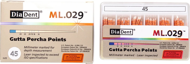 DiaDent® ML.029 Gutta Percha Points  Packung  120 Stück ISO 045