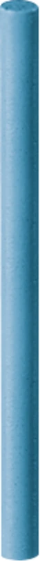 EVE DIAPOL®  Stück  unmontiert, blau grob, Figur Stift, Stirn spitz, 2,35 x 35 mm
