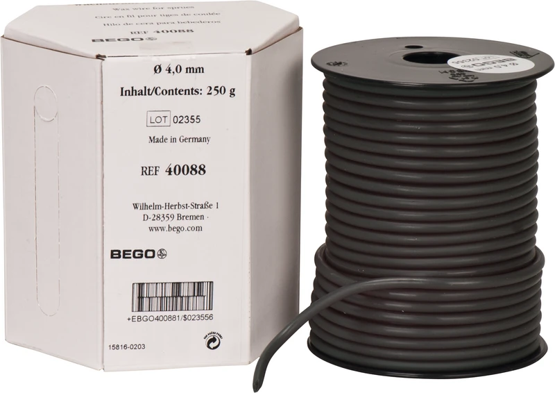 Wachsdraht  Rolle  250 g grün, Länge 21 m, Ø 4 mm