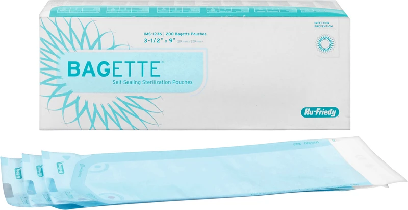 IMS Bagette Sterilisationstüten  Packung  200 Stück, IMS-1236, für 3-6 Instrumente, 89 x 229 mm