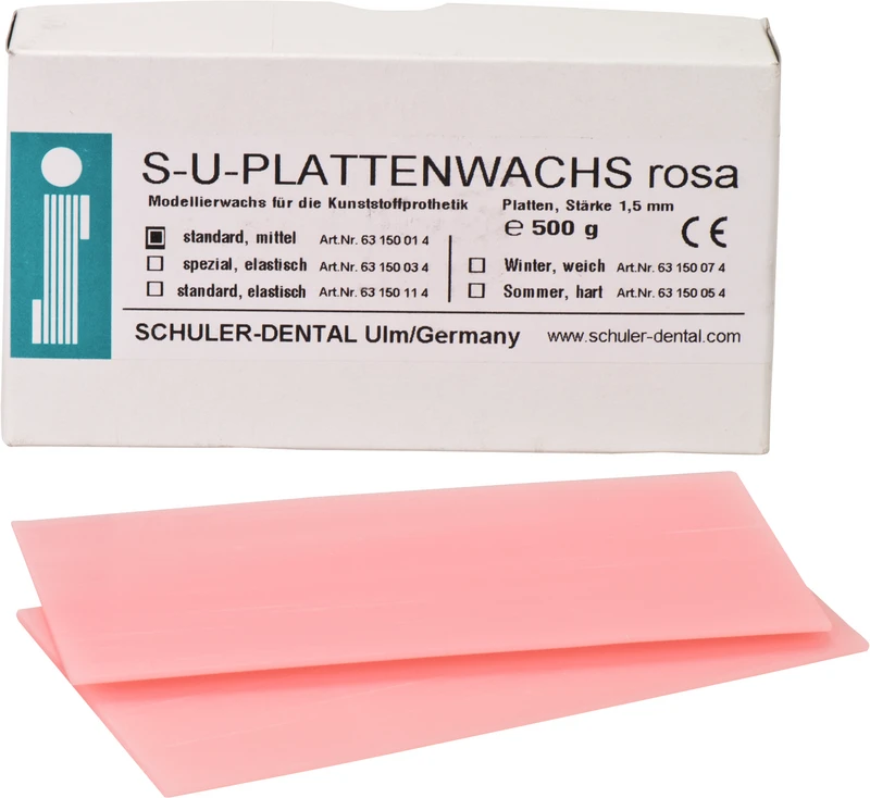S-U-PLATTENWACHS  Packung  500 g Standard, mittel