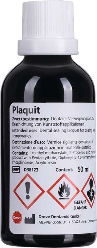 Plaquit  Flasche  50 ml Lack mit Pinseleinsatz