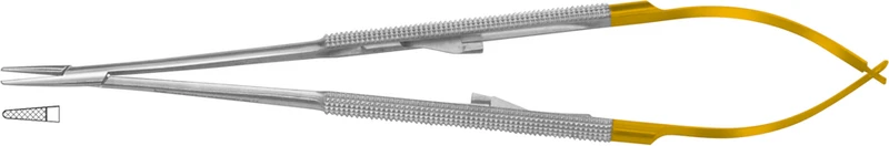 Mikronadelhalter nach Barraquer  Stück  HSD 336-18, 180 mm, 7 inch