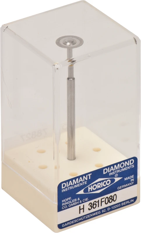 Diamantscheiben 361  Stück  doppelseitig, flexibel, gelb extra fein, HP, Figur 361 F, 0,18 mm, ISO 080