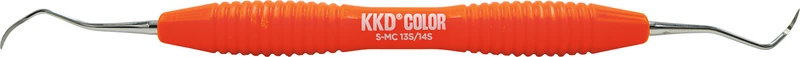 KKD® COLOR Scaler  Stück  orange, für Front- und Seitenzähne, mit ergonomischem Silicongriff