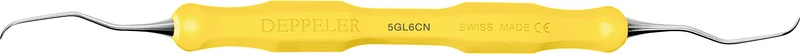 DEPPELER Gracey Küretten Deep  Stück  Figur 5\6, Frontzähne, CN Griff, gelb