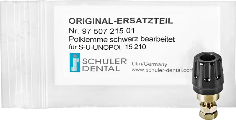 S-U-Unopol Polklemme  Stück  schwarz, bearbeitet