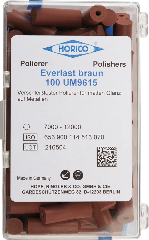 Everlast  Packung  100 Stück unmontiert, braun, ISO 070