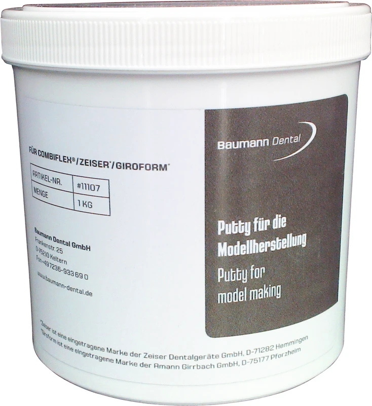 Combi Flex Knetsilikon  Dose  1 kg Putty silbergrau