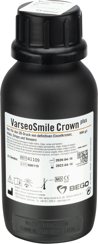 VarseoSmile Crown Plus  Flasche  500 g 385\405 nm, A3