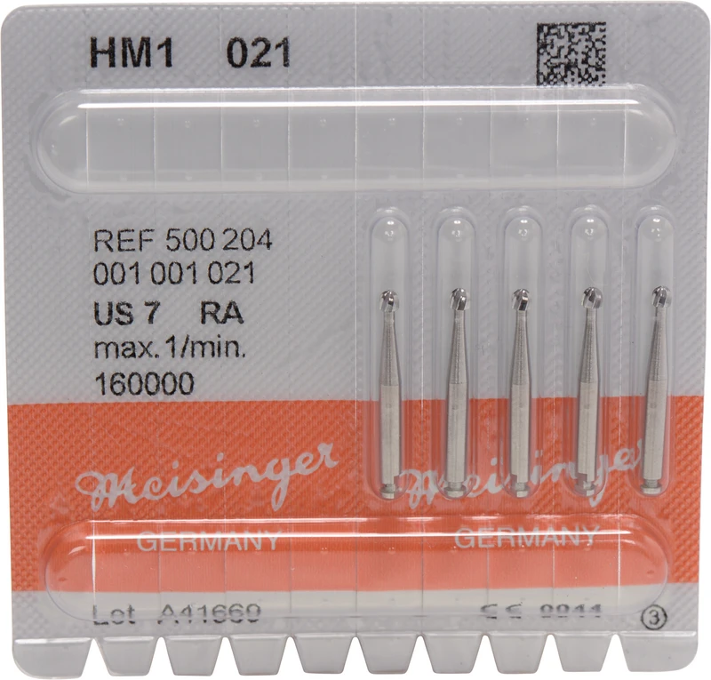 HM-Bohrer 1  Packung  5 Stück RA, Figur 001, ISO 021