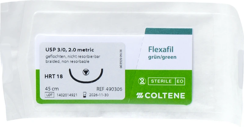 roeko Sintraumal  Packung  12 Stück grün, 45 cm, HRT 18, 1\2 Kreis, trokar, 18 mm, USP 3\0