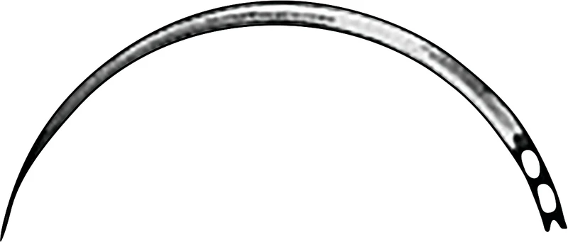 Chirurgische Nähnadeln  Packung  12 Stück Dreieckskörper, gebogen, Figur 2