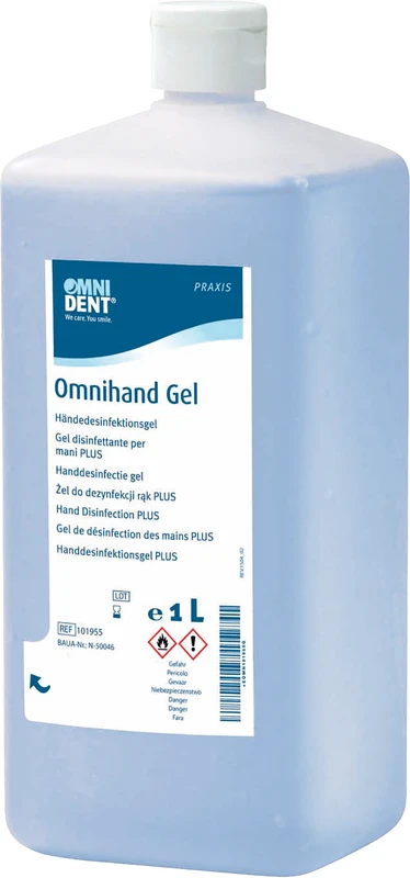 Omnihand Gel  Eurospenderflasche  1 Liter