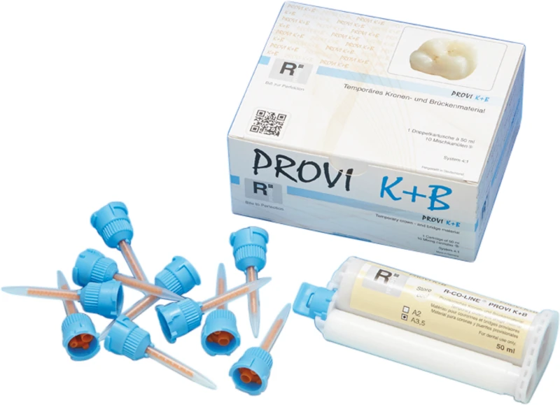 R-CO-LINE PROVI K+B  Packung  50 ml Doppelkartusche A2, 10 Mischkanülen PN