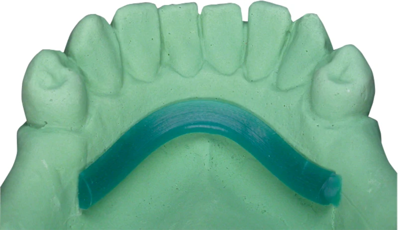 Unterkieferbügel  Packung  65 g Wachs, 4 x 2 mm