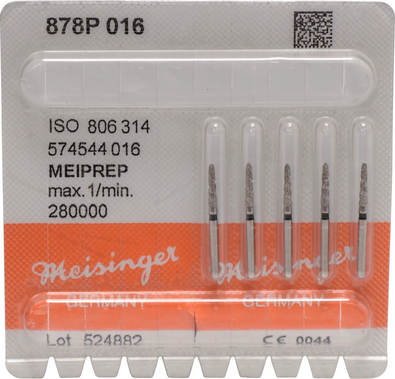 MEIPREP Diamanten  Packung  5 Stück FG, Figur 574 (878P), ISO 016