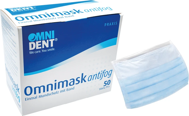 Omnimask antifog  Packung  50 Stück blau mit Band