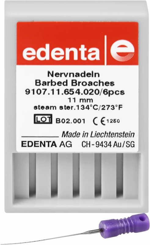 Nervnadeln 9107  Packung  6 Stück lila ISO 020