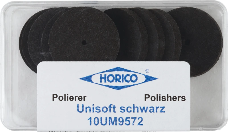 UNISOFT  Packung  10 Stück unmontiert, schwarz, Scheibe