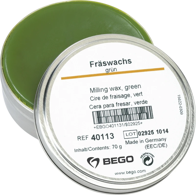 Fräswachs  Dose  70 g grün