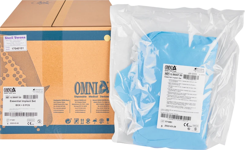 Verfahrensset   Karton  8 Sets hellblau