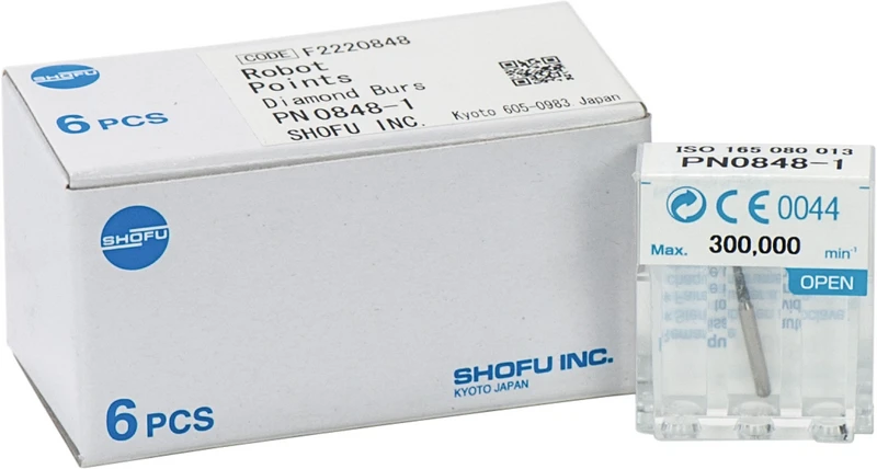 Robot Points FG  Packung  6 Stück FG, Figur Konus Spitze Nadelförmig, 8 mm, ISO 013