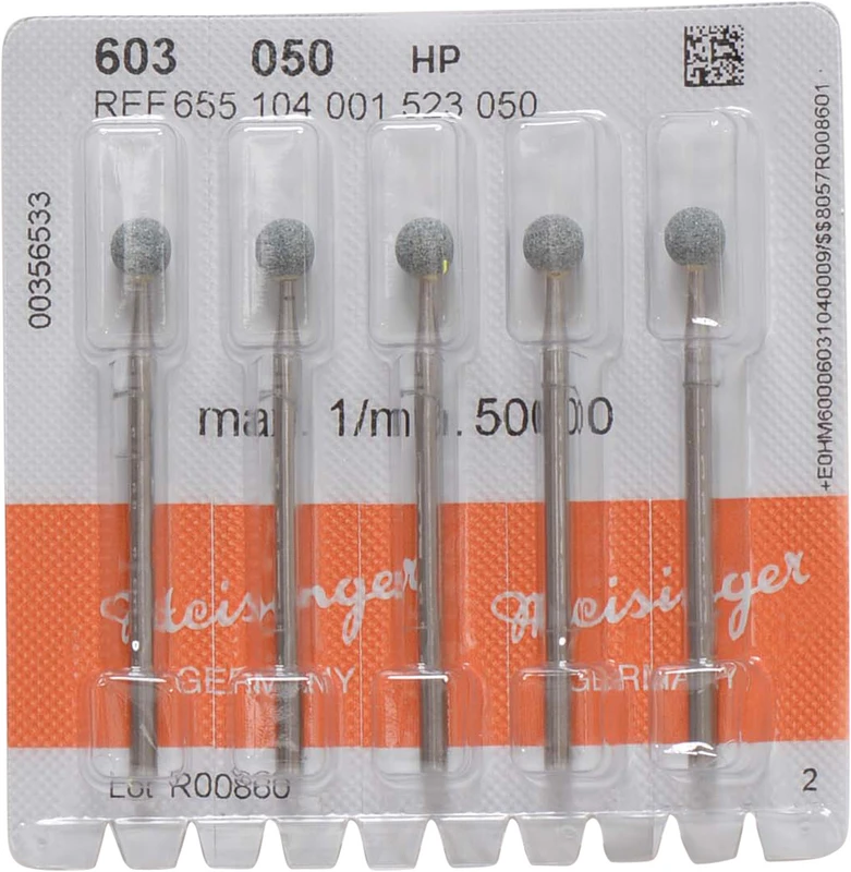 Keramische Schleifer 603  Packung  5 Stück grün mittel, HP, Figur 001, ISO 050