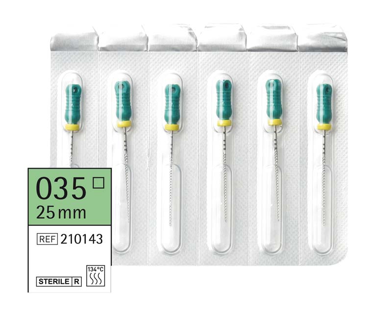 Omni K-Feilen steril  Packung  6 Stück steril, 25 mm, ISO 035