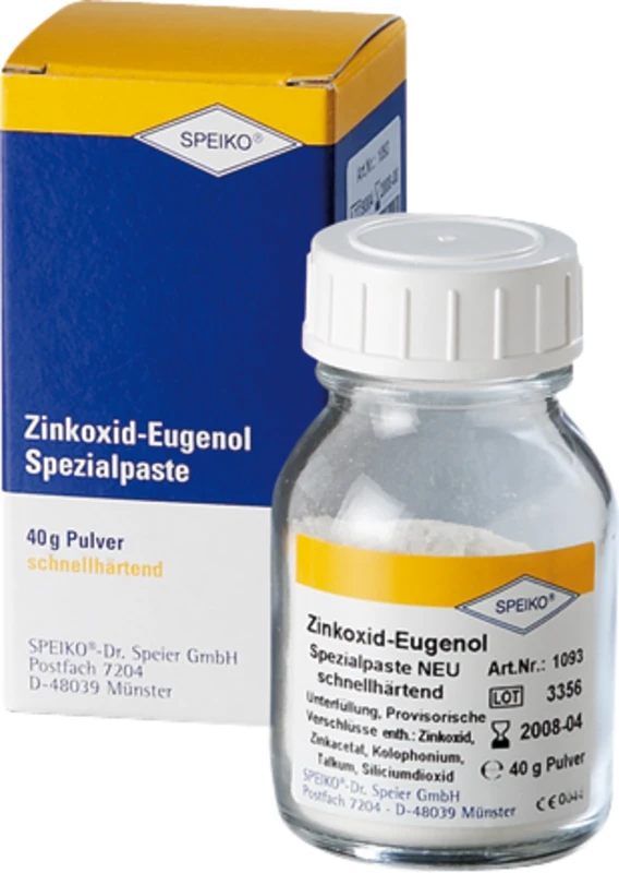 Zinkoxid-Eugenol Spezialpaste  Packung  40 g Pulver schnellhärtend