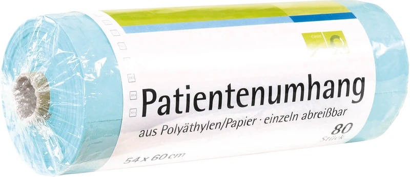 smart Patientenumhänge  Rolle  80 Stück grün, 54 x 60 cm