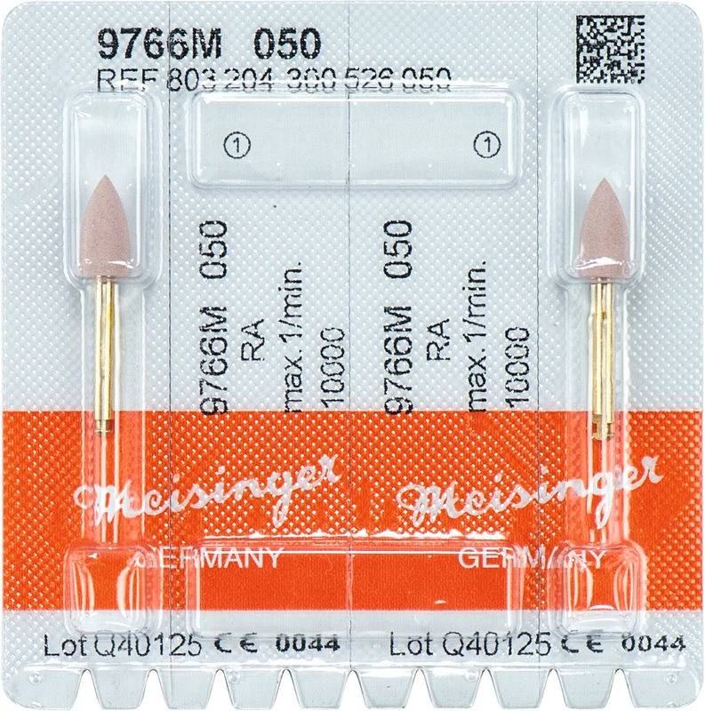 Diamantpolierer 9766  Packung  2 Stück rosa mittel, RA, Figur 300, 10 mm, ISO 050