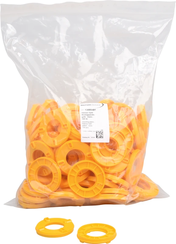 adesso Split® Montageplatten  Packung  100 Stück gelb, Basic