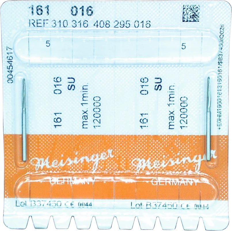 Chirurgie Fräser 161  Packung  2 Stück FG XL, Figur 408, 9 mm, ISO 016