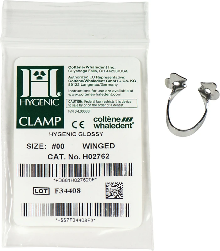 HYGENIC® Dental Dam Klammern  Stück  Flügelklammer für Prämolaren OK, UK, 00