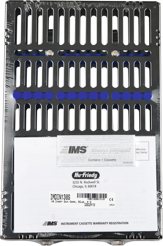 IMS Kassette Signature DIN  Stück  DIN blau, für 18 Instrumente