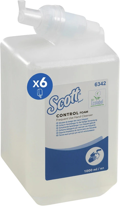 SCOTT® CONTROL Schaumseife  Karton  6 x 1 Liter Kartusche transparent