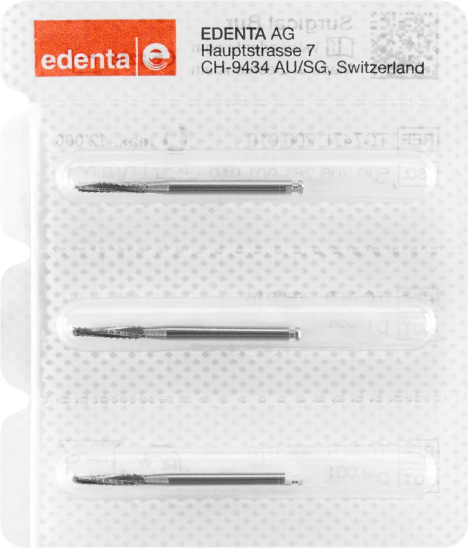 Chirurgie Knochenfräser nach Lindemann C167  Packung  3 Stück RA XL, Figur 410, 10 mm, ISO 023