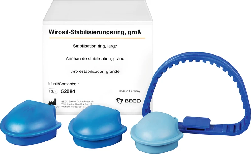 Wirosil®-Dublierküvetten-System  Satz  Stabilisierungsring mit Gaumeneinsätzen, groß