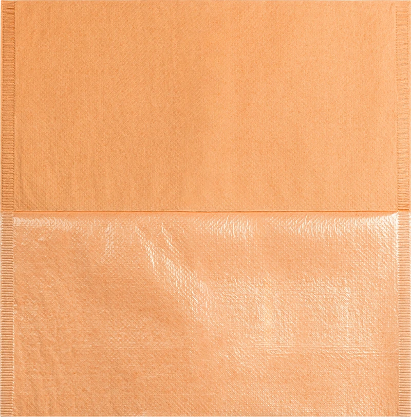 Monoart® Kopfschutztaschen   Spenderbox  250 Stück orange, 33 x 34 cm