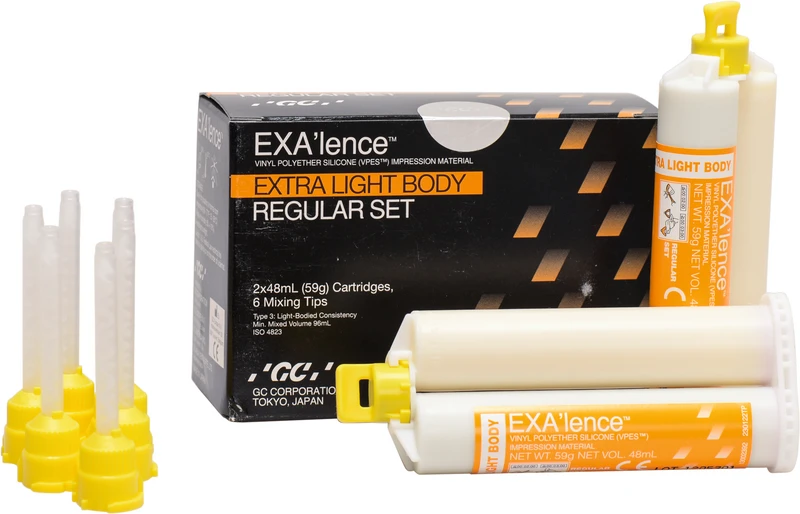 GC EXA'lence  Refill Packung  2 x 48 ml Doppelkartusche Extra Light Body Regular, Zubehör