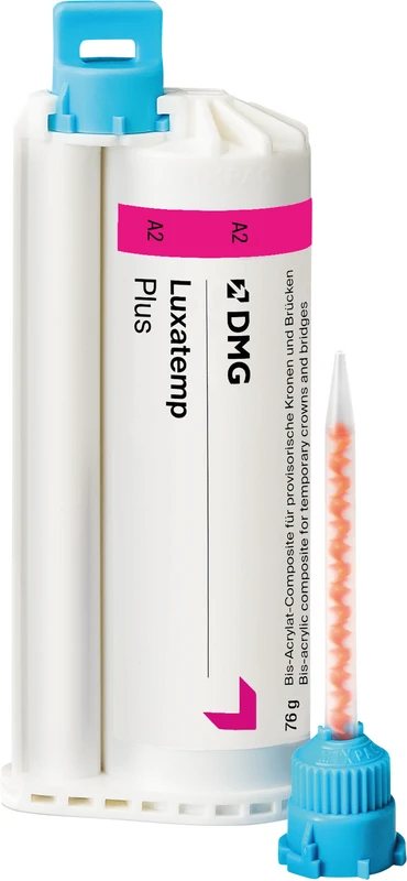 Luxatemp® Plus  Vorteilspackung  5 x 76 g Doppelkartusche A2, 75 Automix-Tips