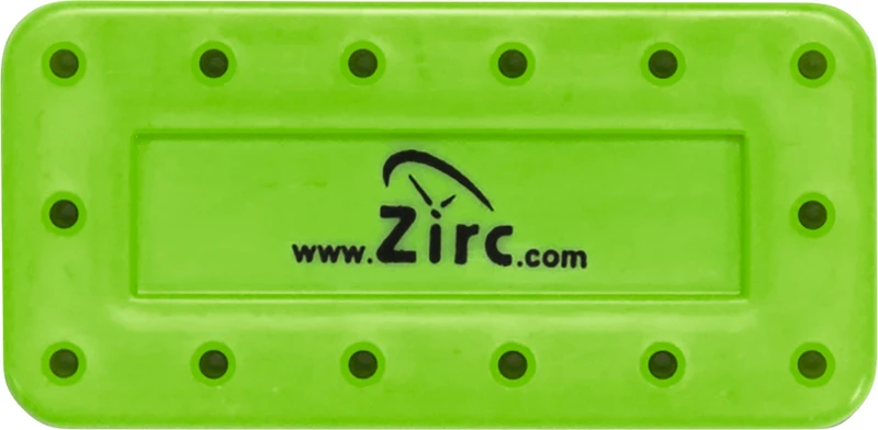 Bohrerständer  Stück  für 14 Instrumente, neongrün, 7,5 x 3,8 x 1,3 cm