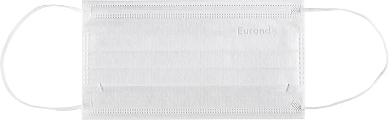 Monoart® Mundschutz Pro 4 Perfect Fit  Box  50 Stück mit Gummizug, weiß