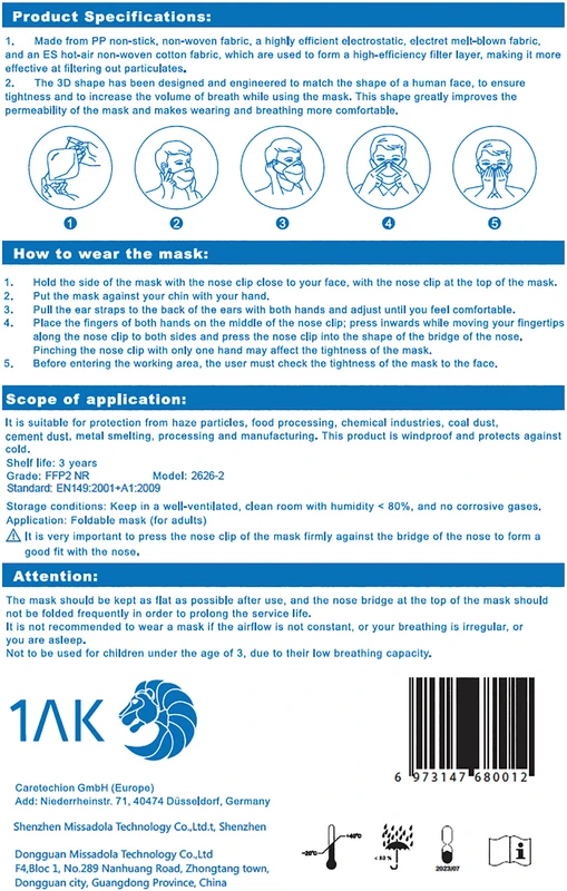 Miramask® FFP2  Packung  5 Stück