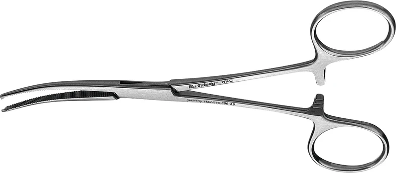 Arterienklemme nach Kocher  Stück  HKC, 14 cm, gebogen