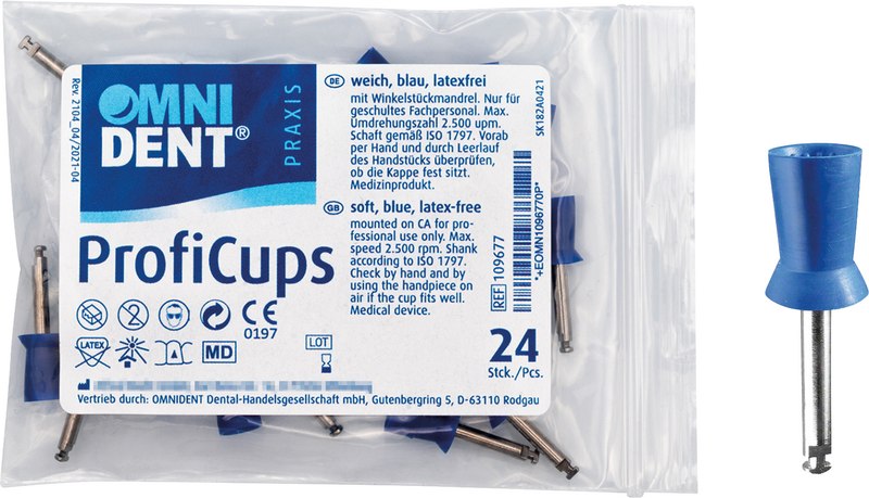 Omni ProfiCups  Packung  24 Stück blau, weich
