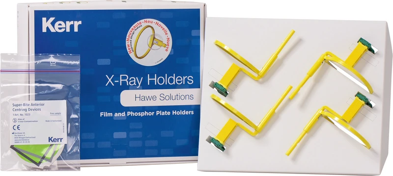 Super-Bite®  Packung  4 Filmhalter mit Ring Anterior, 1 Zentrierhilfe