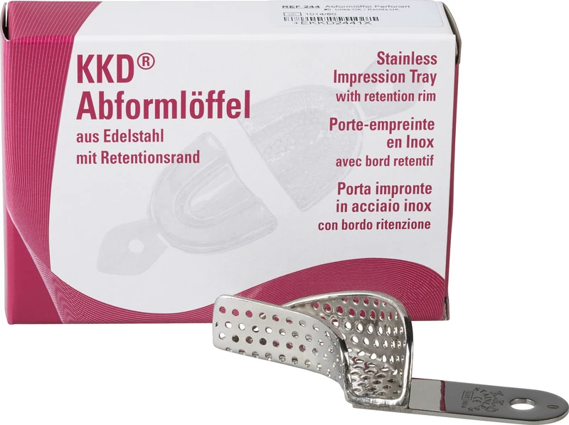 KKD® Abformlöffel Abdrucknahme  Stück  OK links, UK rechts, perforiert, Nr. 0