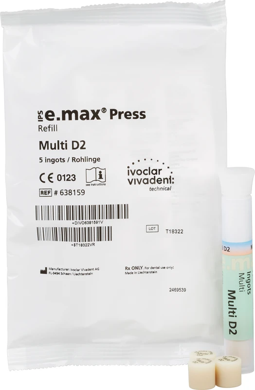 IPS e.max® Press Multi  Packung  5 Stück D2
